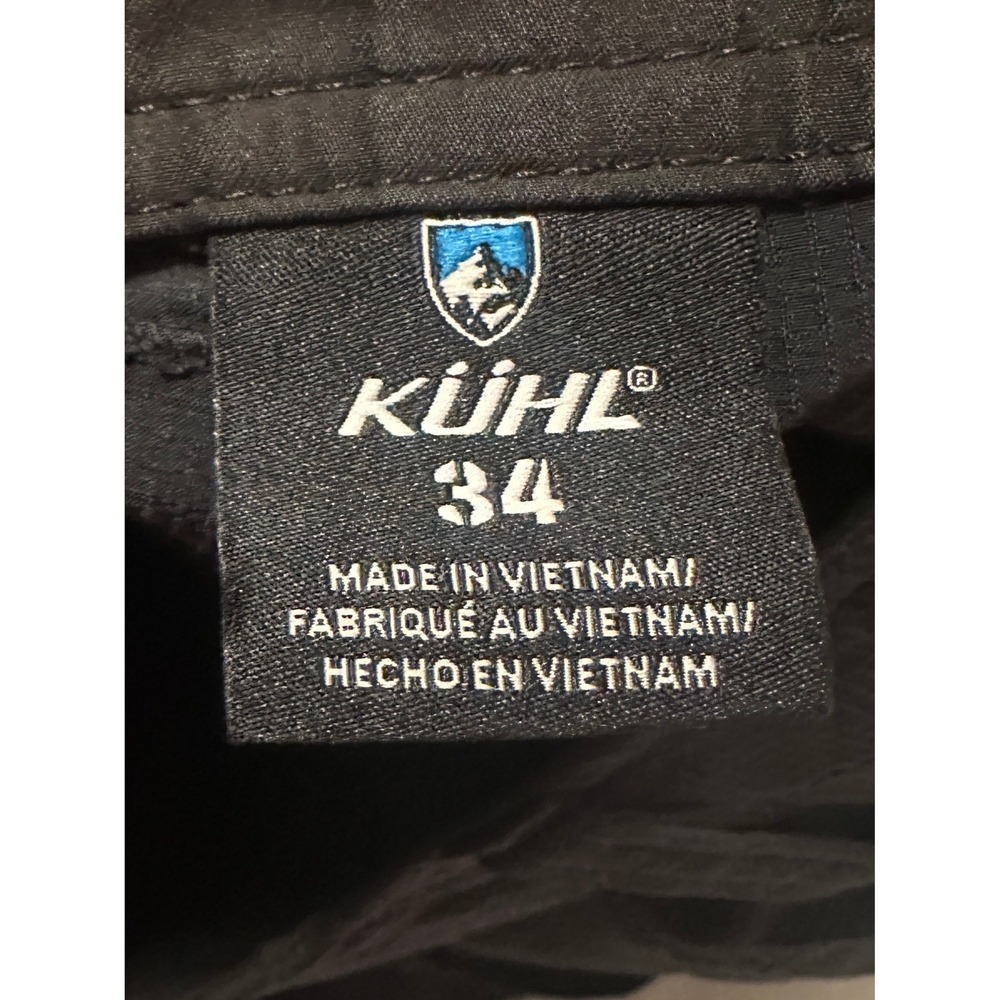 Kuhl Renegade Shorts Mens 34 Black Softshell Hiking Outdoor Technical Cargo - Picture 9 of 15